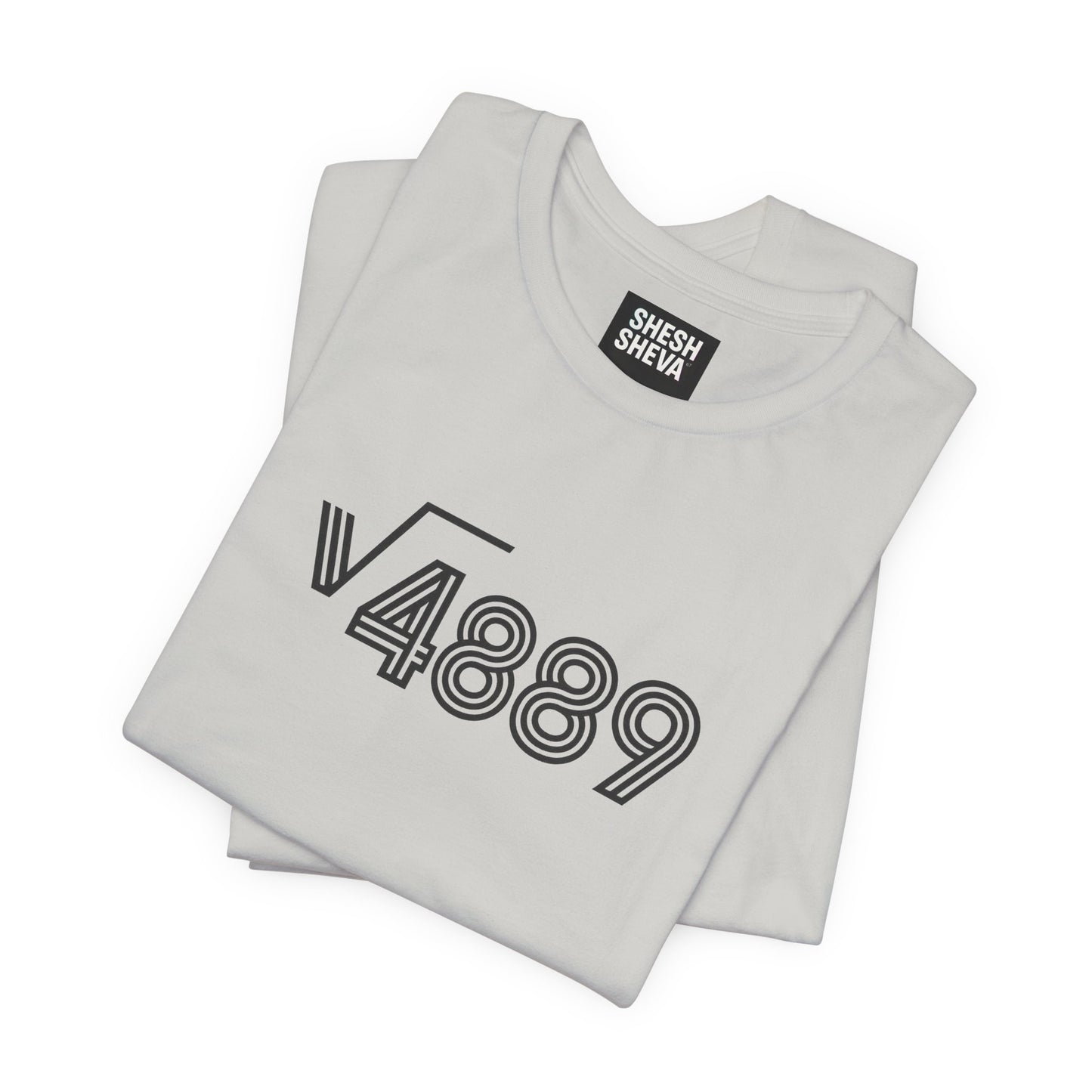 √4889 Rounded Graphic Tee — Shesh‑Sheva® Minimal Streetwear