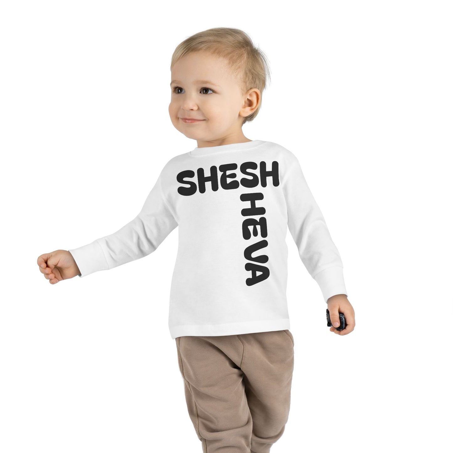 At - SHESH SHEVA™ Toddler Long Sleeve Tee | Bold Street-Fun Energy for Kids