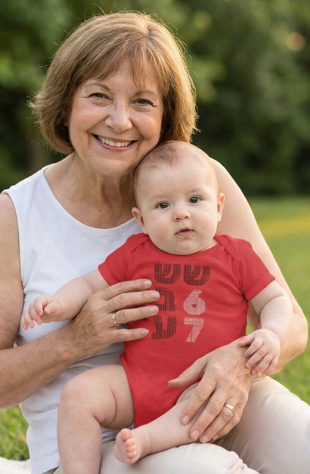 Shesh-Sheva™ 6/7 Hebrew Graphic Baby Bodysuit – Urban Streetwear for Little Ones