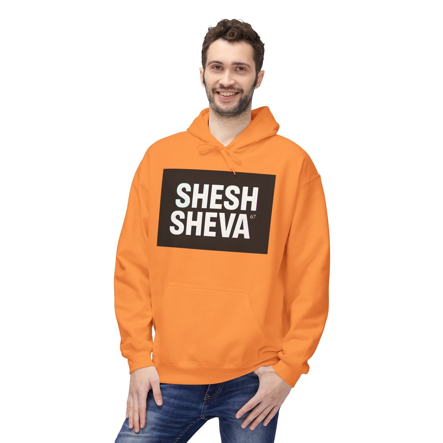 Fleece Hoodie - SHESH SHEVA Streetwear Collection: Between 6 & 7 Vibe ⚡ 67