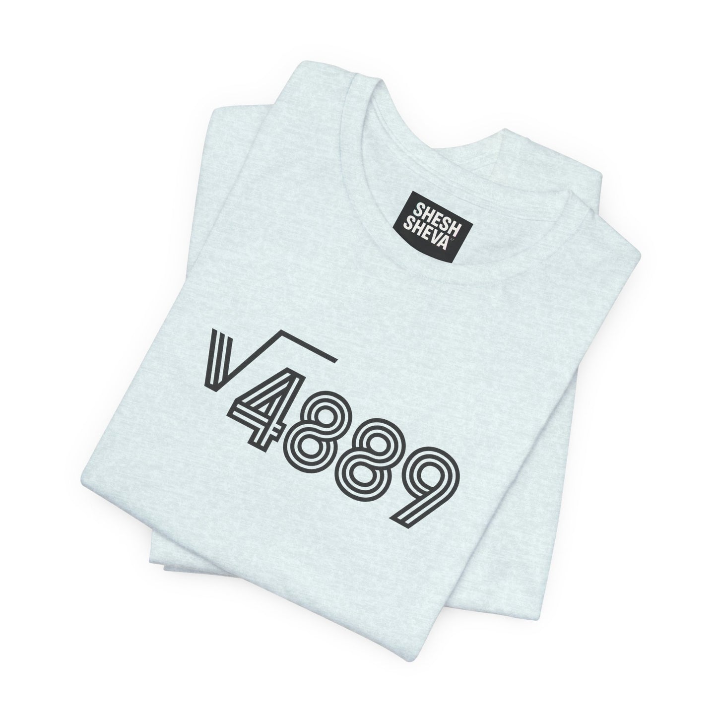 √4889 Rounded Graphic Tee — Shesh‑Sheva® Minimal Streetwear