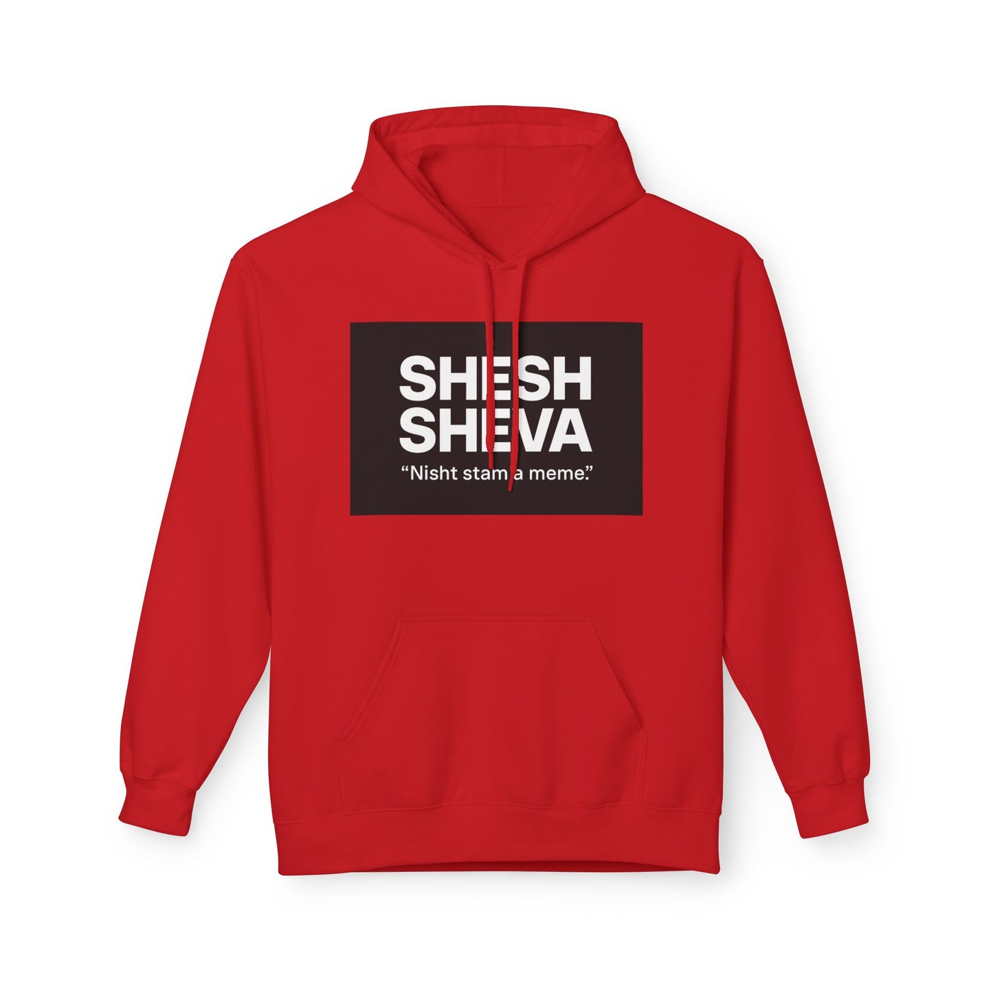 Fleece Hoodie - SHESH SHEVA Streetwear Collection: Between 6 & 7 Vibe ⚡