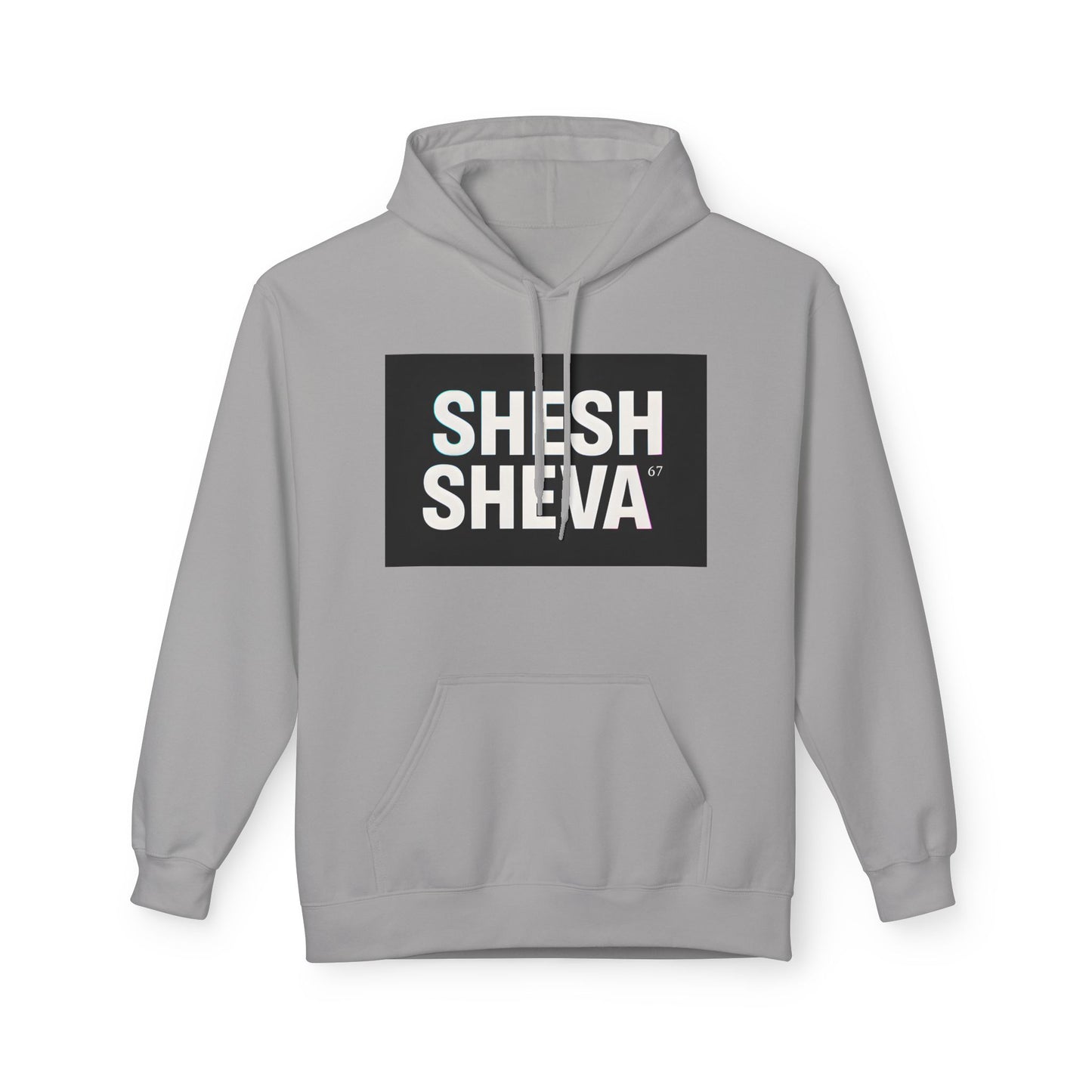 Fleece Hoodie - SHESH SHEVA Streetwear Collection: Between 6 & 7 Vibe ⚡ 67