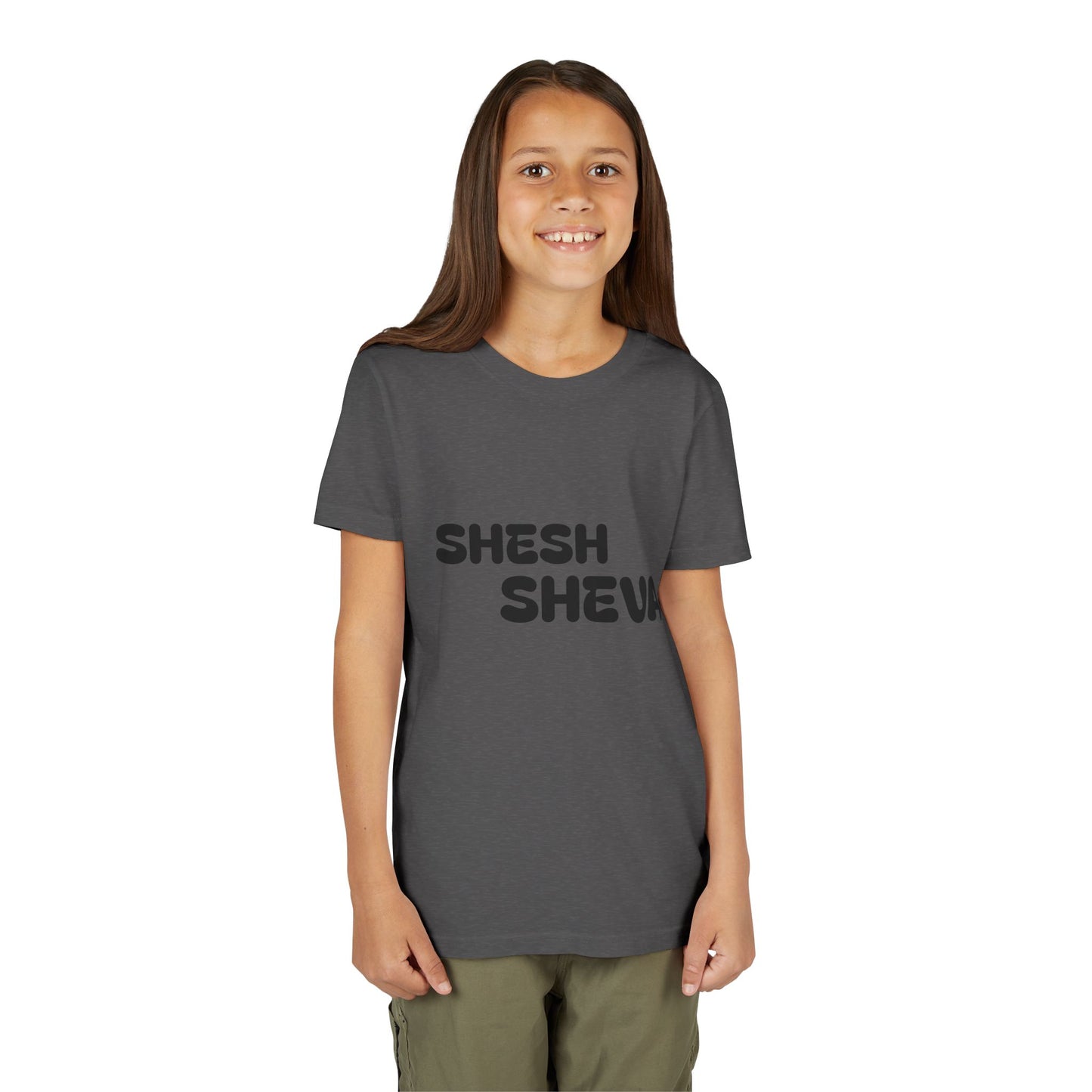 A - Shesh-Sheva™ Kids & Youth Tee | Bold English-Hebrew Streetwear Energy
