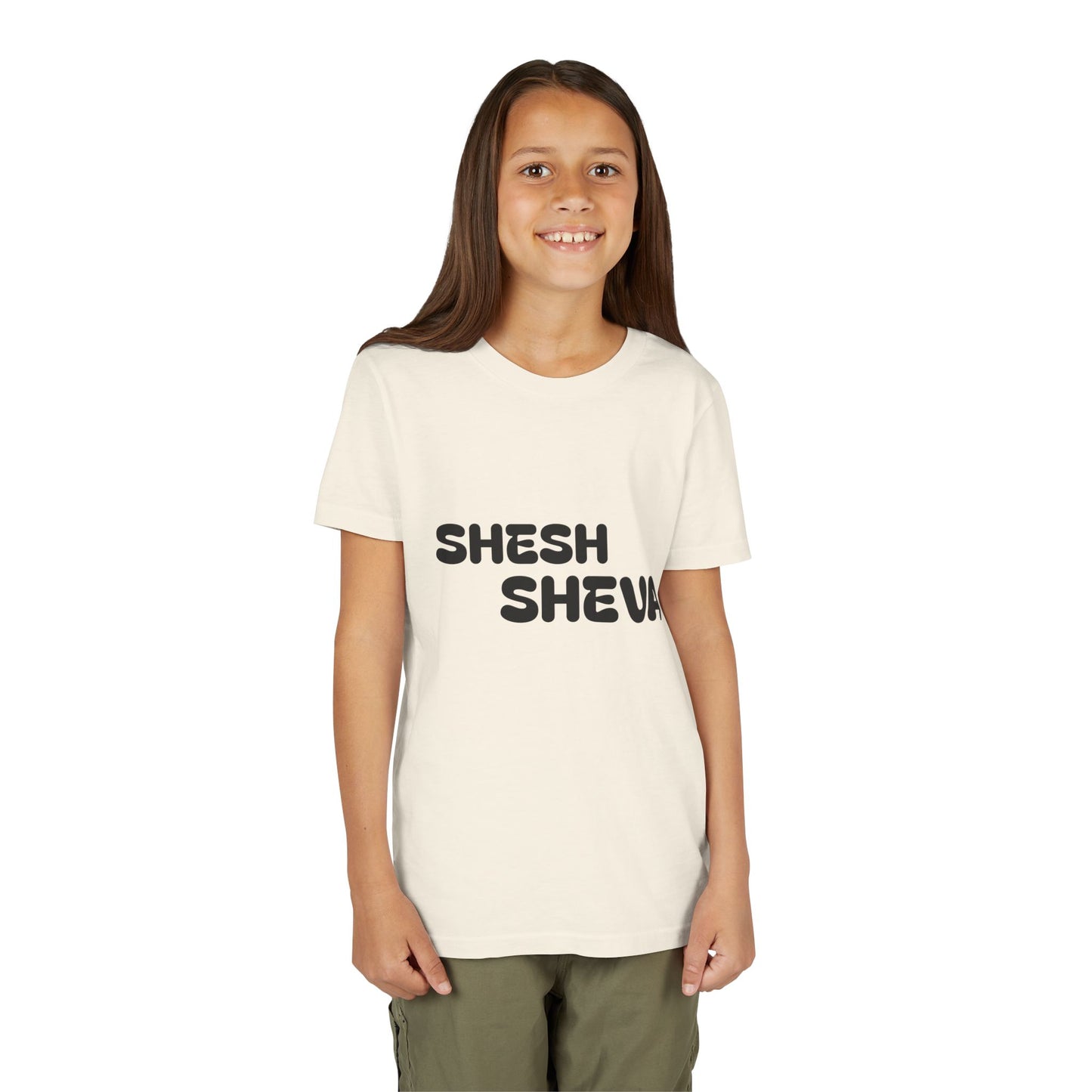 A - Shesh-Sheva™ Kids & Youth Tee | Bold English-Hebrew Streetwear Energy