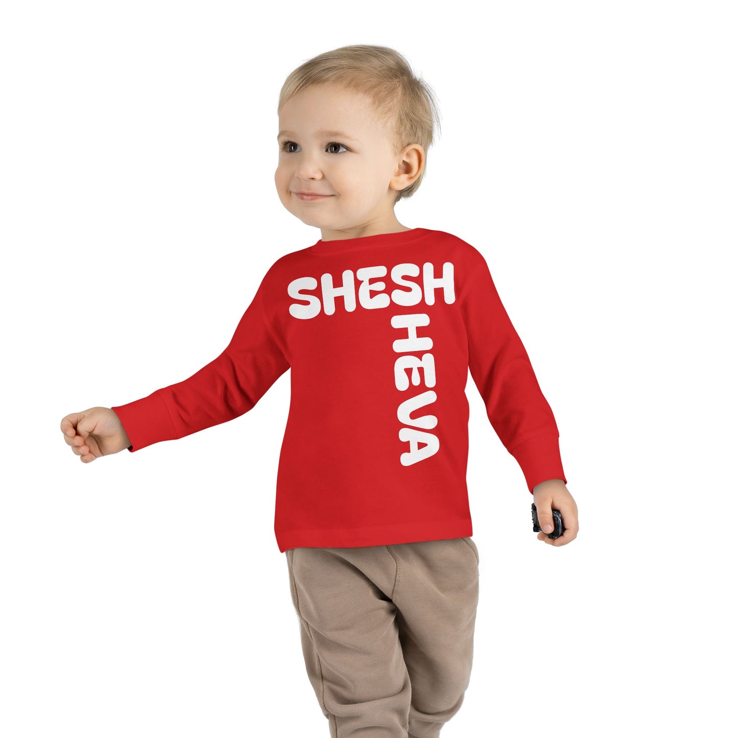 At - SHESH SHEVA™ Toddler Long Sleeve Tee | Bold Street-Fun Energy for Kids