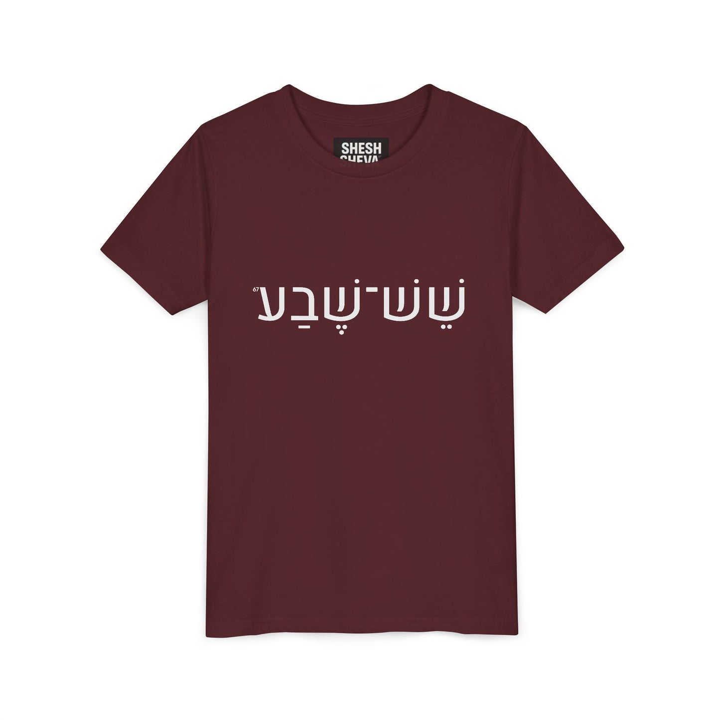 A - Shesh-Sheva Kids & Youth Tee | Bold Hebrew Streetwear Energy 67