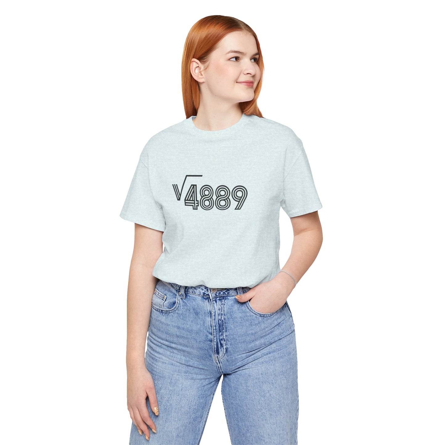 √4889 Rounded Graphic Tee — Shesh‑Sheva® Minimal Streetwear