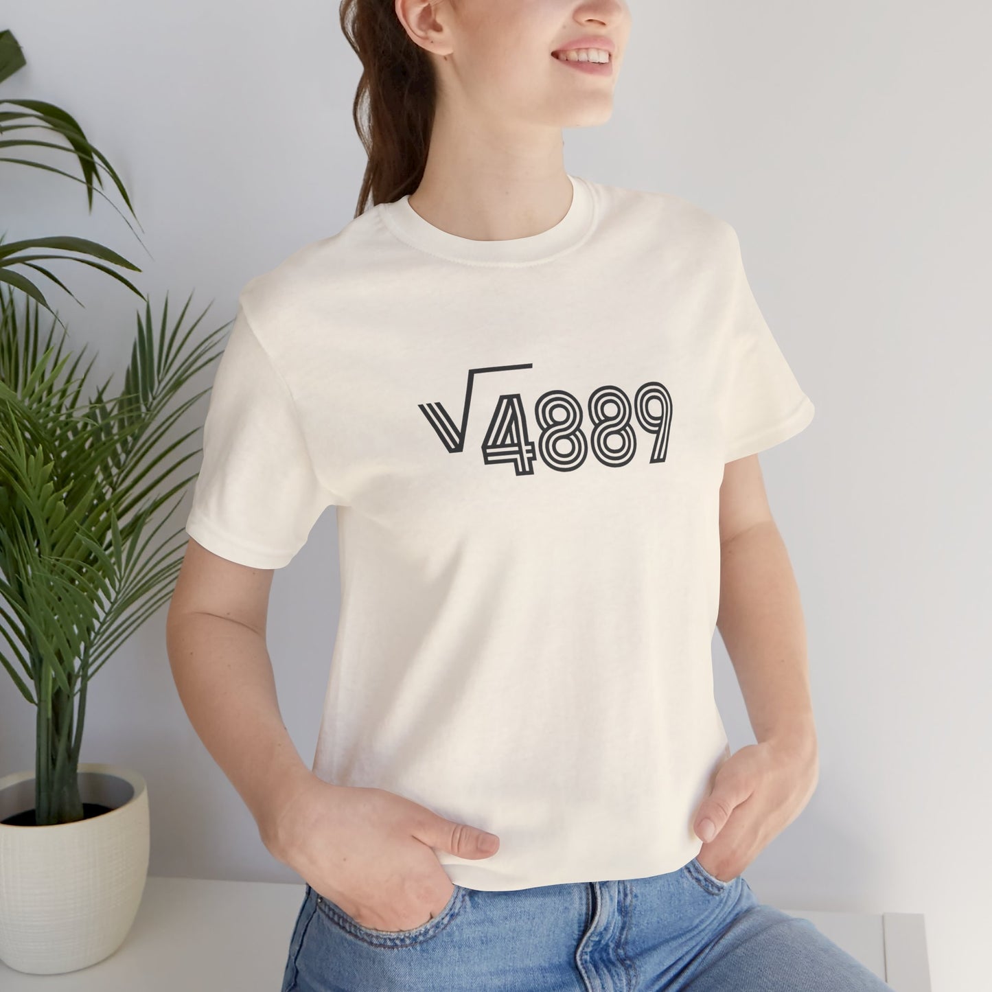 √4889 Rounded Graphic Tee — Shesh‑Sheva® Minimal Streetwear