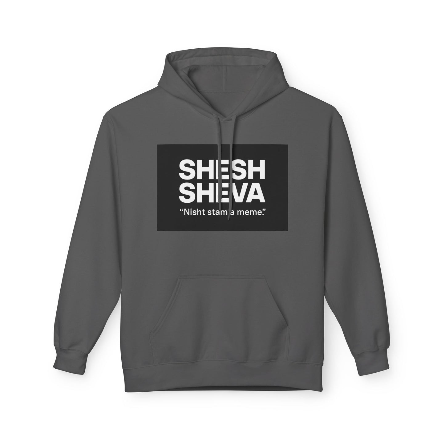 Fleece Hoodie - SHESH SHEVA Streetwear Collection: Between 6 & 7 Vibe ⚡