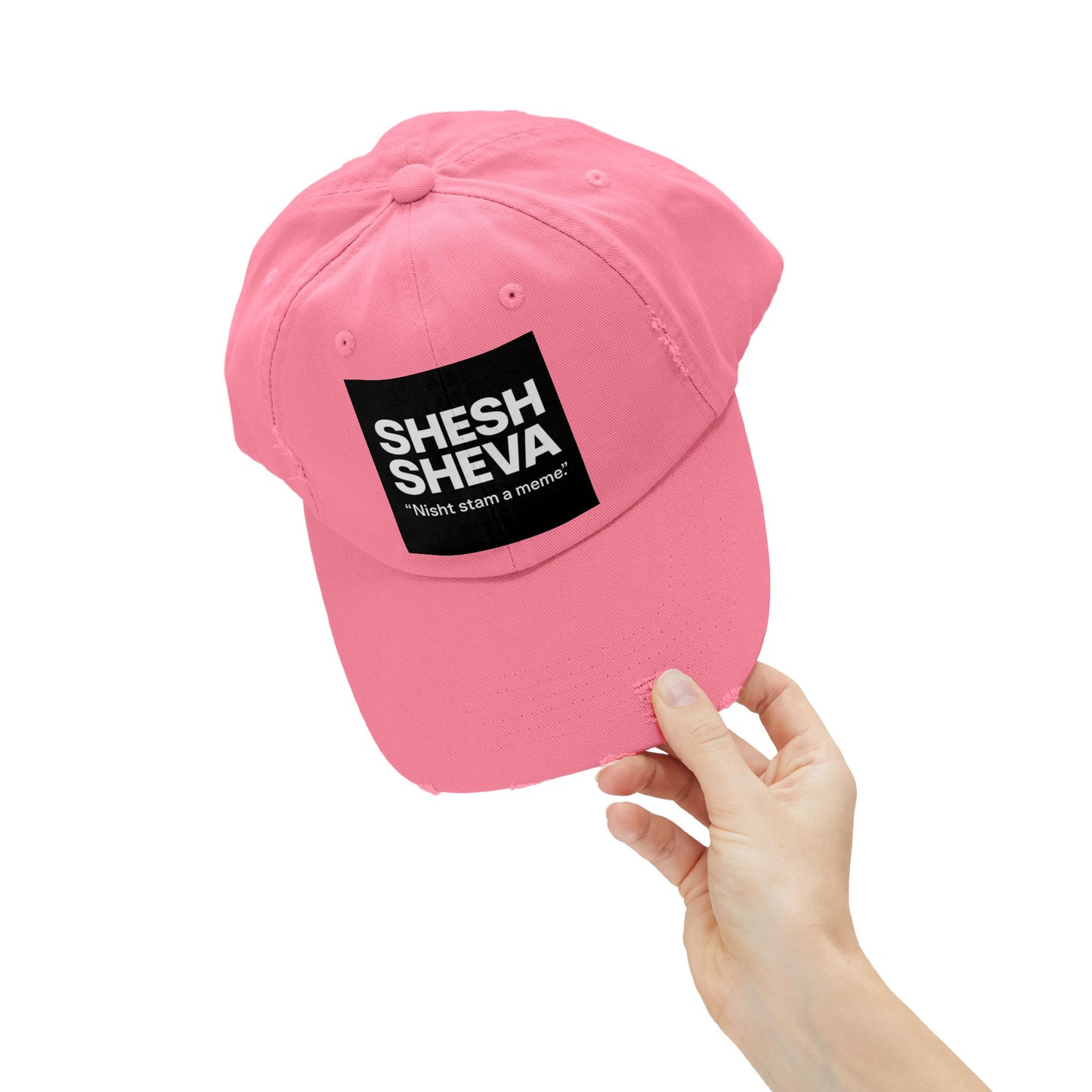 Distressed Cap - SHESH SHEVA Streetwear Vibe ⚡