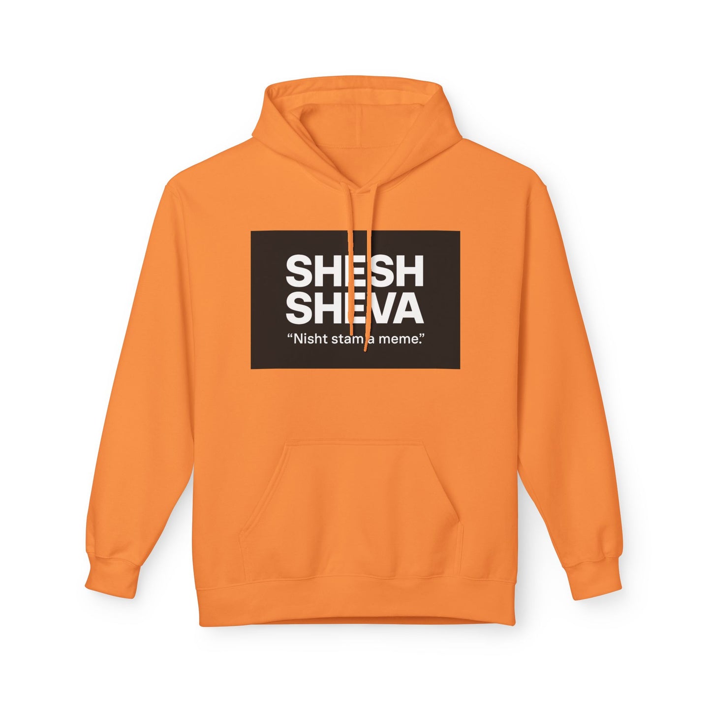 Fleece Hoodie - SHESH SHEVA Streetwear Collection: Between 6 & 7 Vibe ⚡