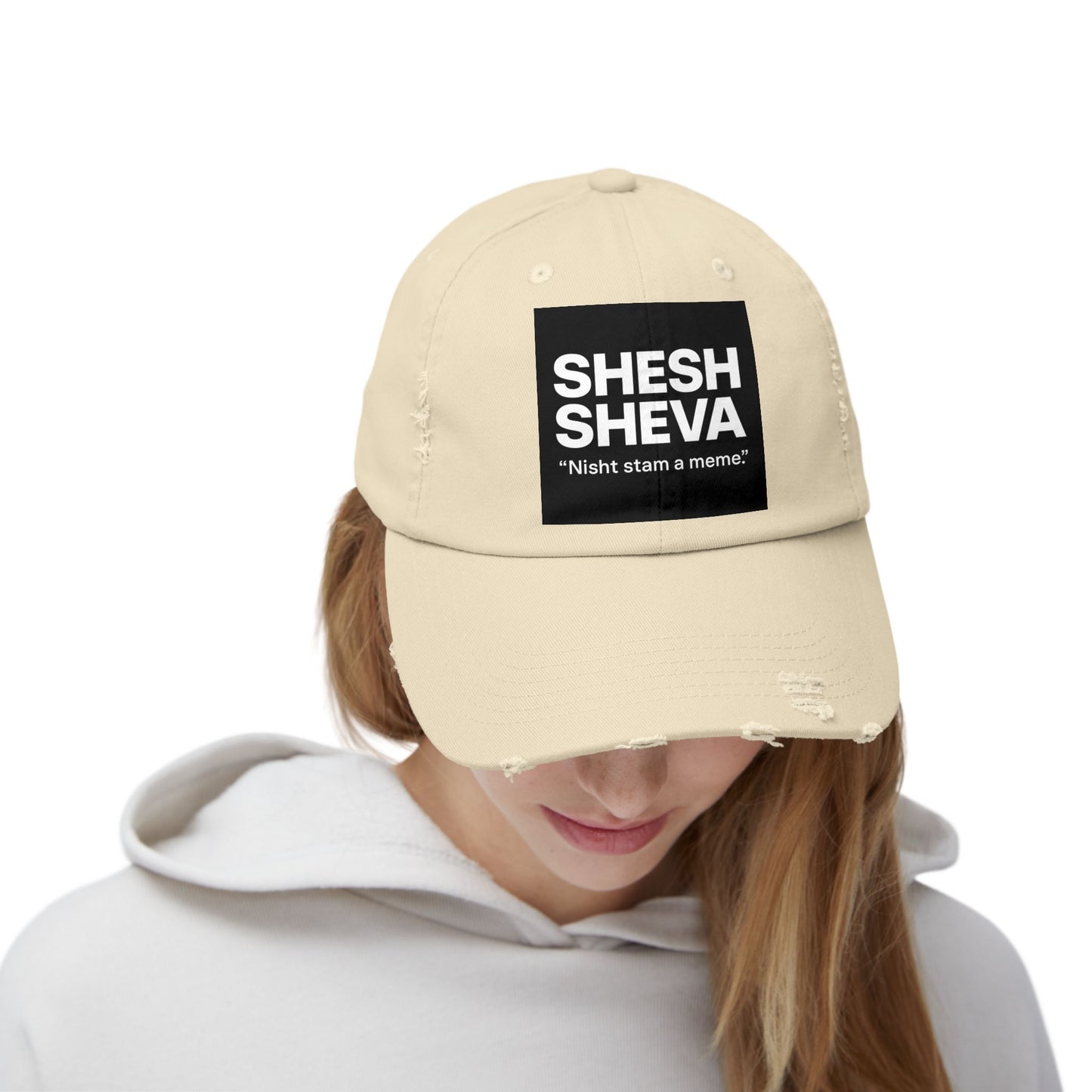 Distressed Cap - SHESH SHEVA Streetwear Vibe ⚡