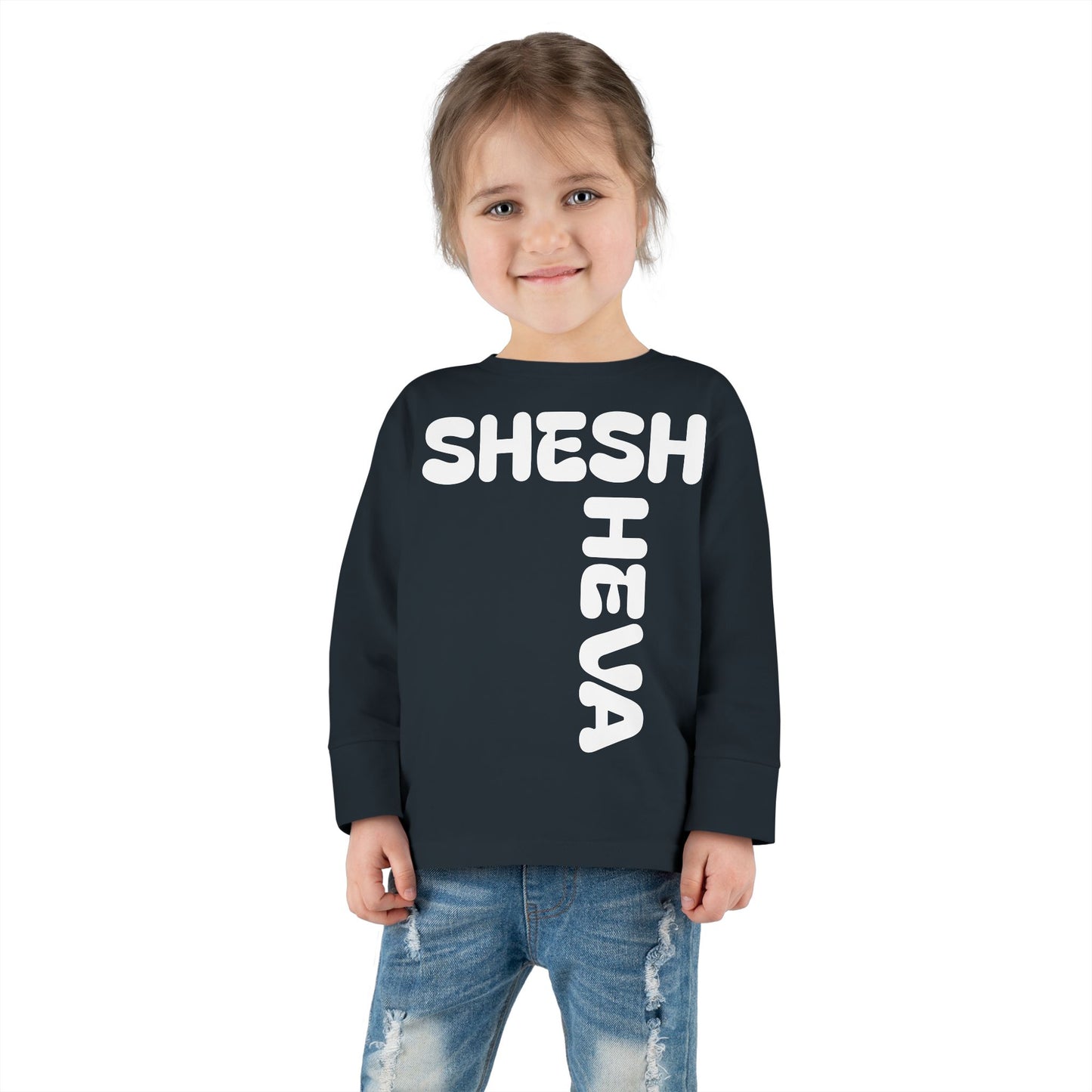 At - SHESH SHEVA™ Toddler Long Sleeve Tee | Bold Street-Fun Energy for Kids