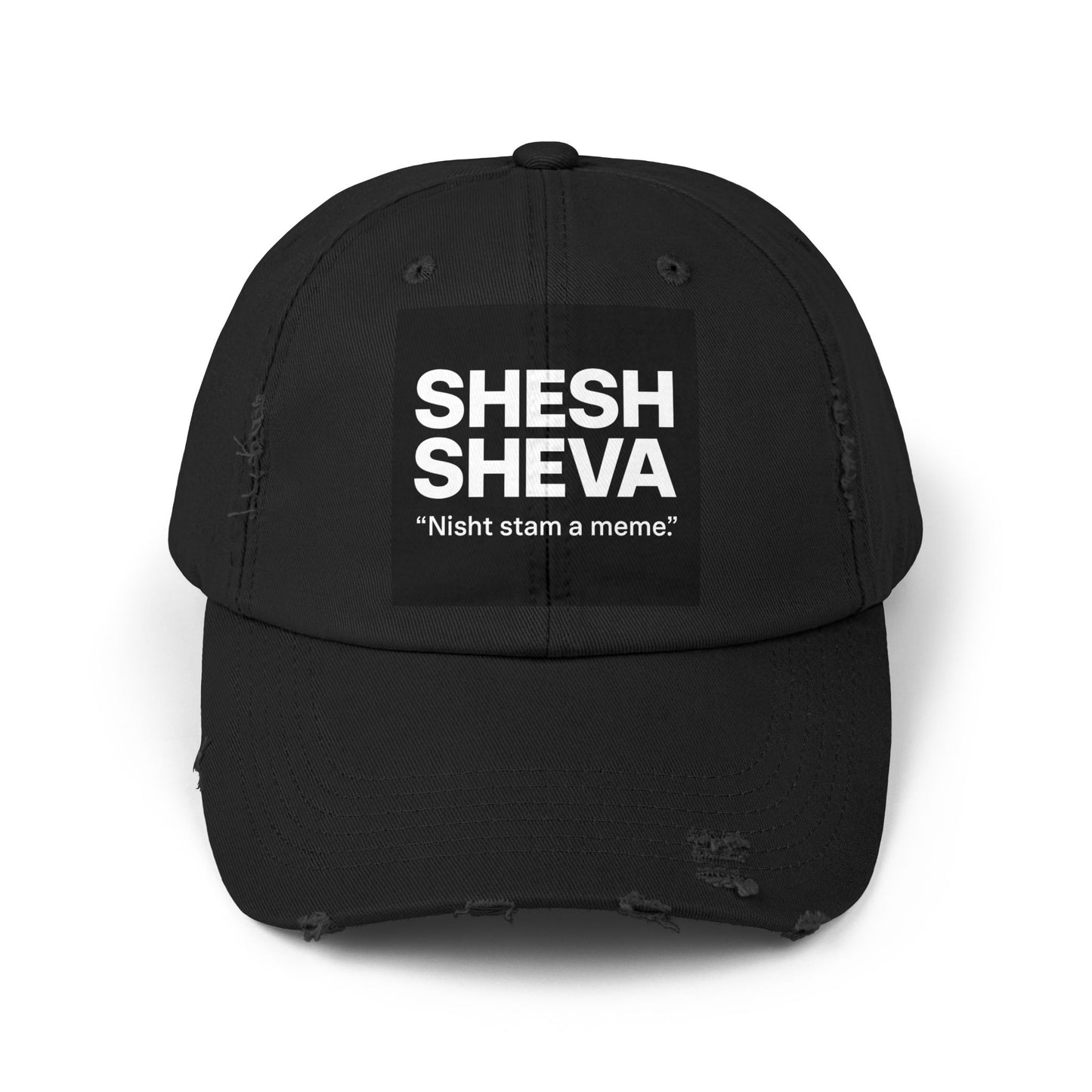 Distressed Cap - SHESH SHEVA Streetwear Vibe ⚡