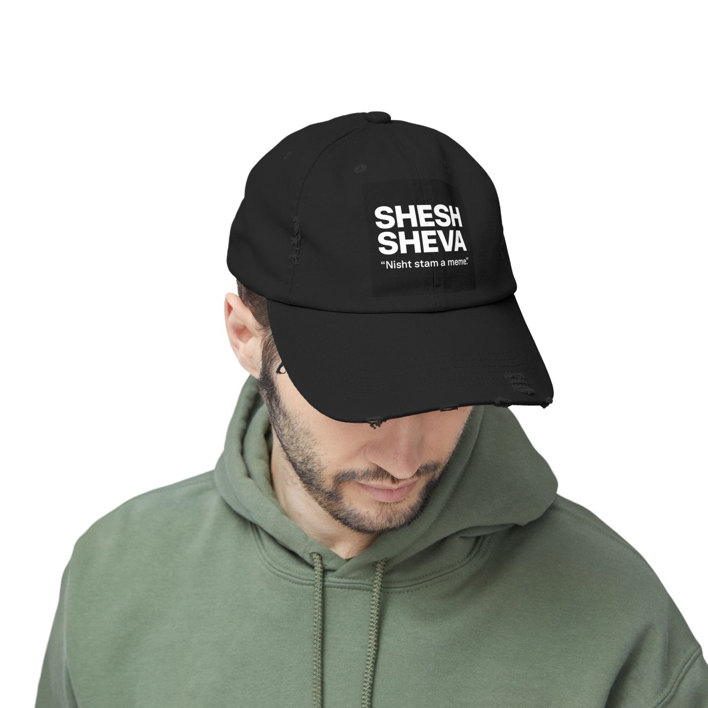 Distressed Cap - SHESH SHEVA Streetwear Vibe ⚡