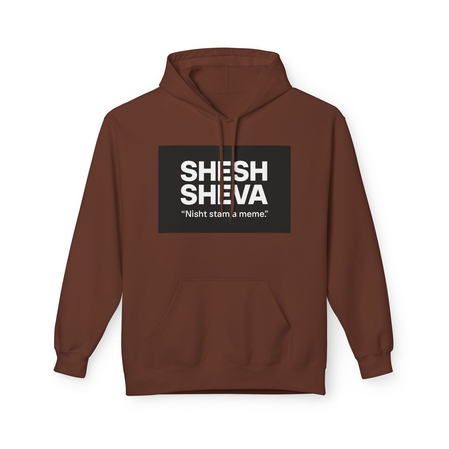 Fleece Hoodie - SHESH SHEVA Streetwear Collection: Between 6 & 7 Vibe ⚡