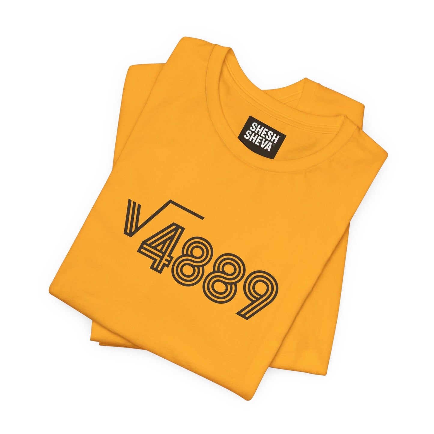 √4889 Rounded Graphic Tee — Shesh‑Sheva® Minimal Streetwear