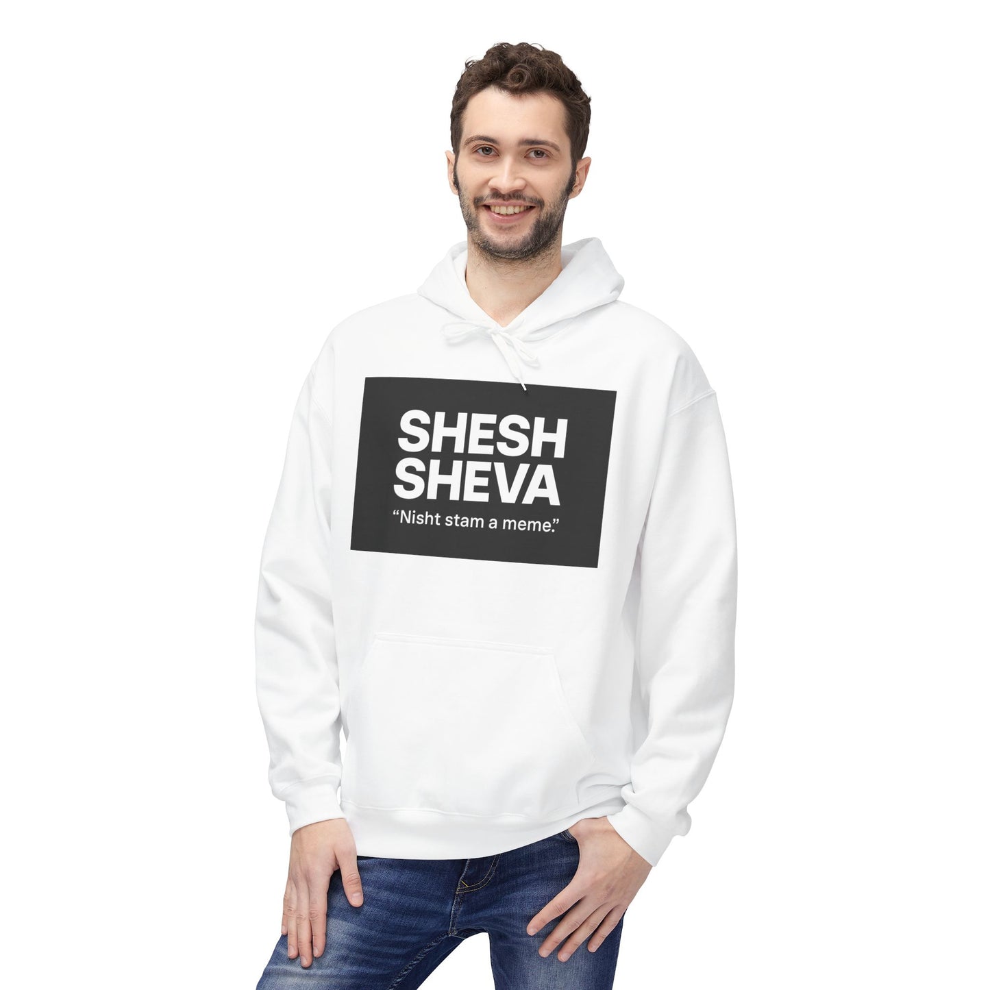 Fleece Hoodie - SHESH SHEVA Streetwear Collection: Between 6 & 7 Vibe ⚡