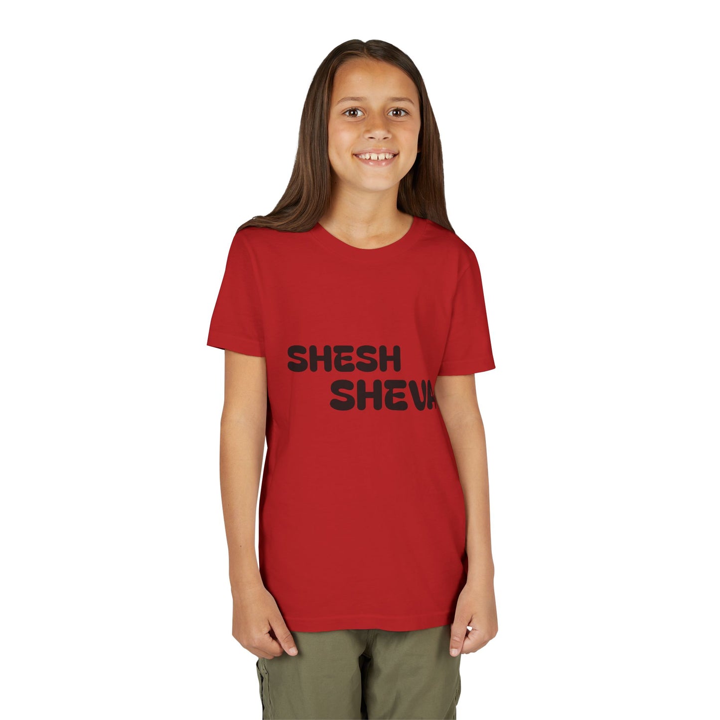 A - Shesh-Sheva™ Kids & Youth Tee | Bold English-Hebrew Streetwear Energy