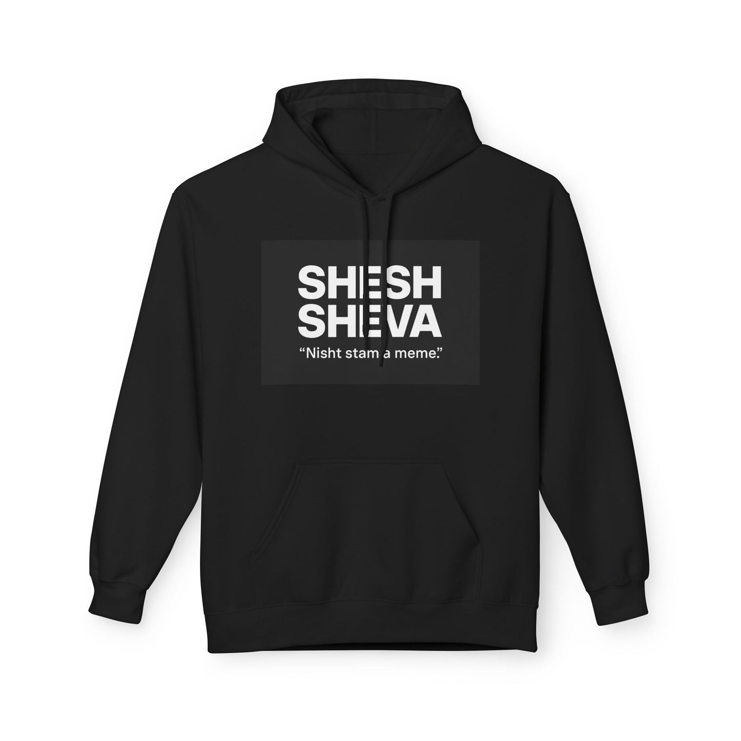 Fleece Hoodie - SHESH SHEVA Streetwear Collection: Between 6 & 7 Vibe ⚡