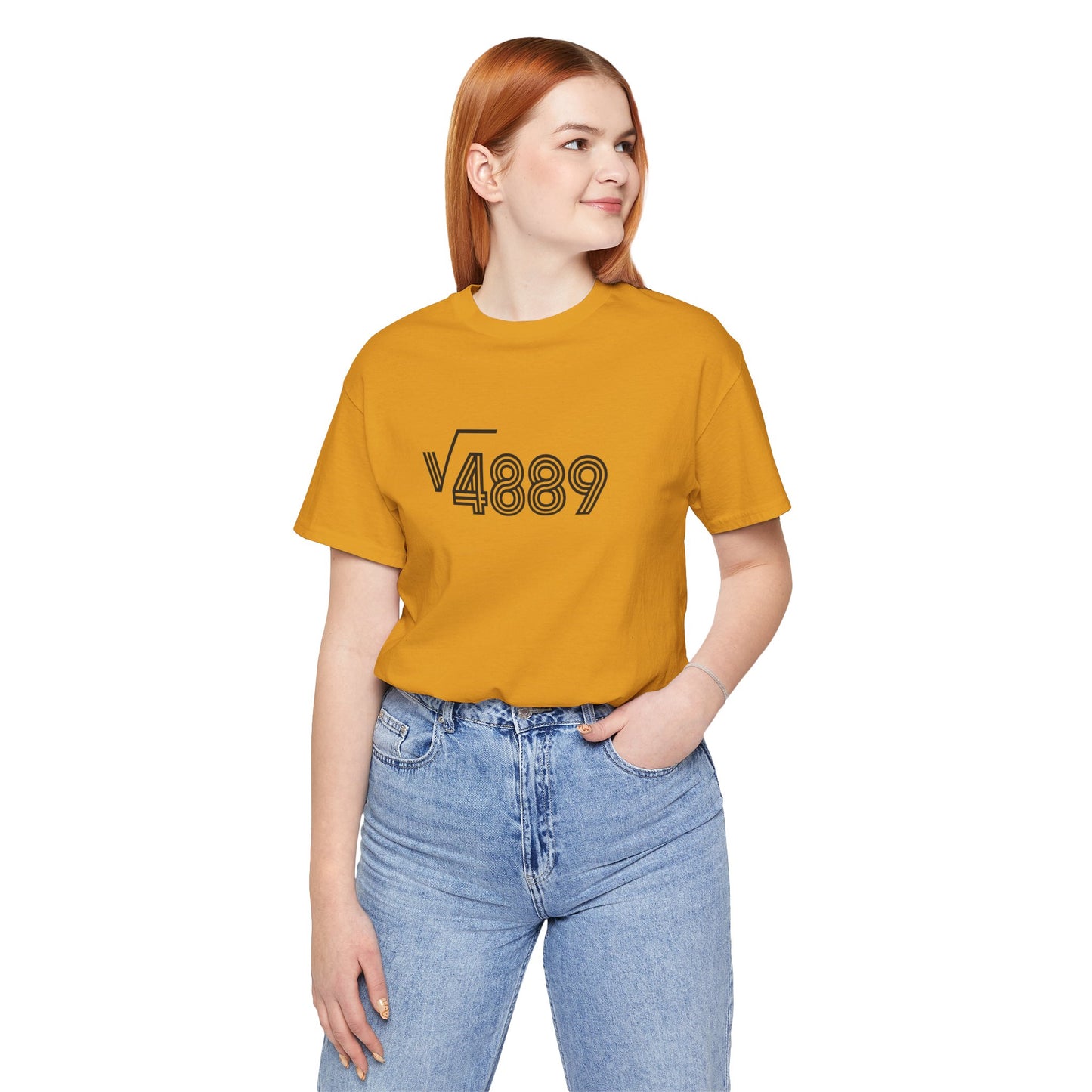 √4889 Rounded Graphic Tee — Shesh‑Sheva® Minimal Streetwear