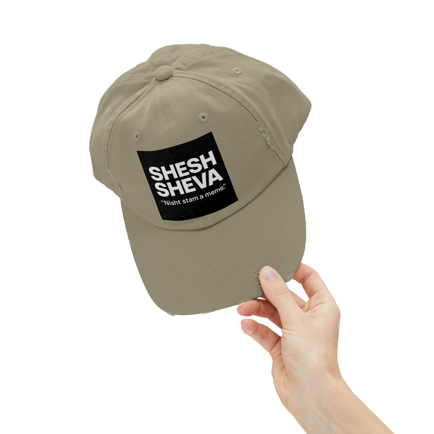 Distressed Cap - SHESH SHEVA Streetwear Vibe ⚡