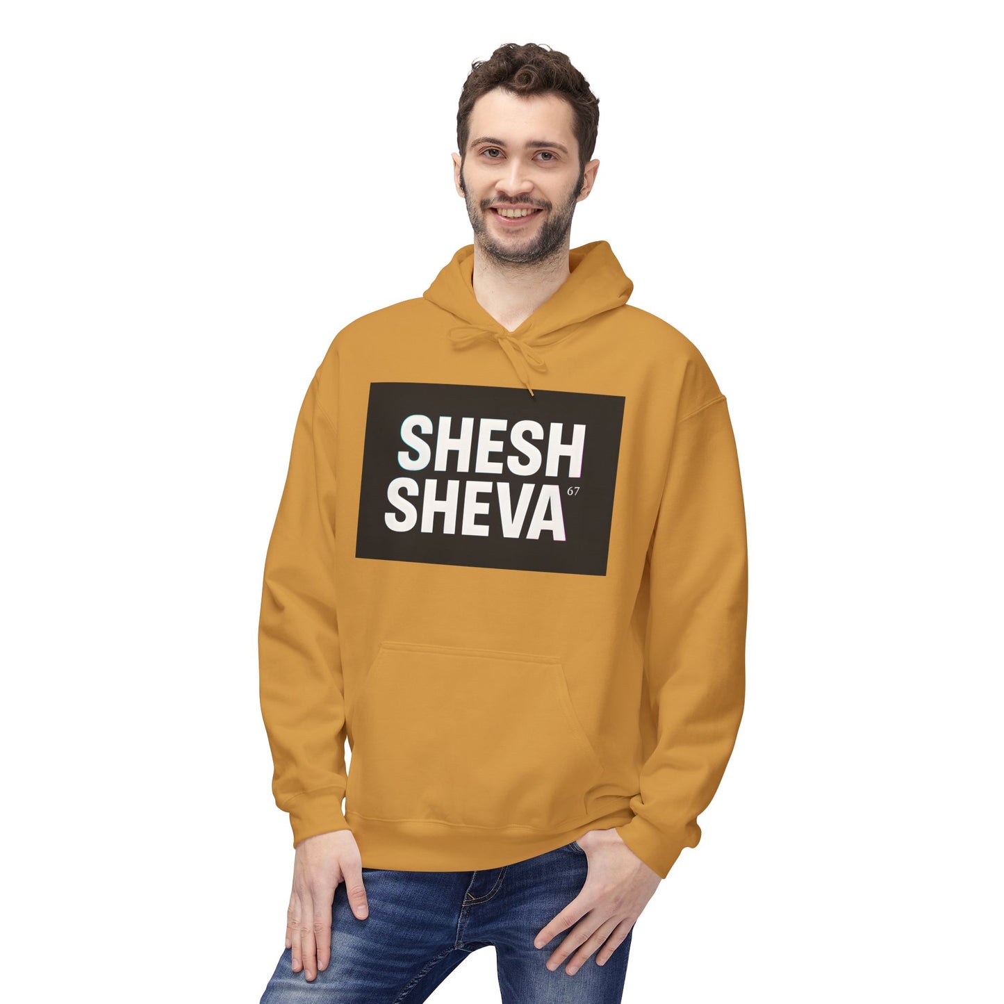 Fleece Hoodie - SHESH SHEVA Streetwear Collection: Between 6 & 7 Vibe ⚡ 67