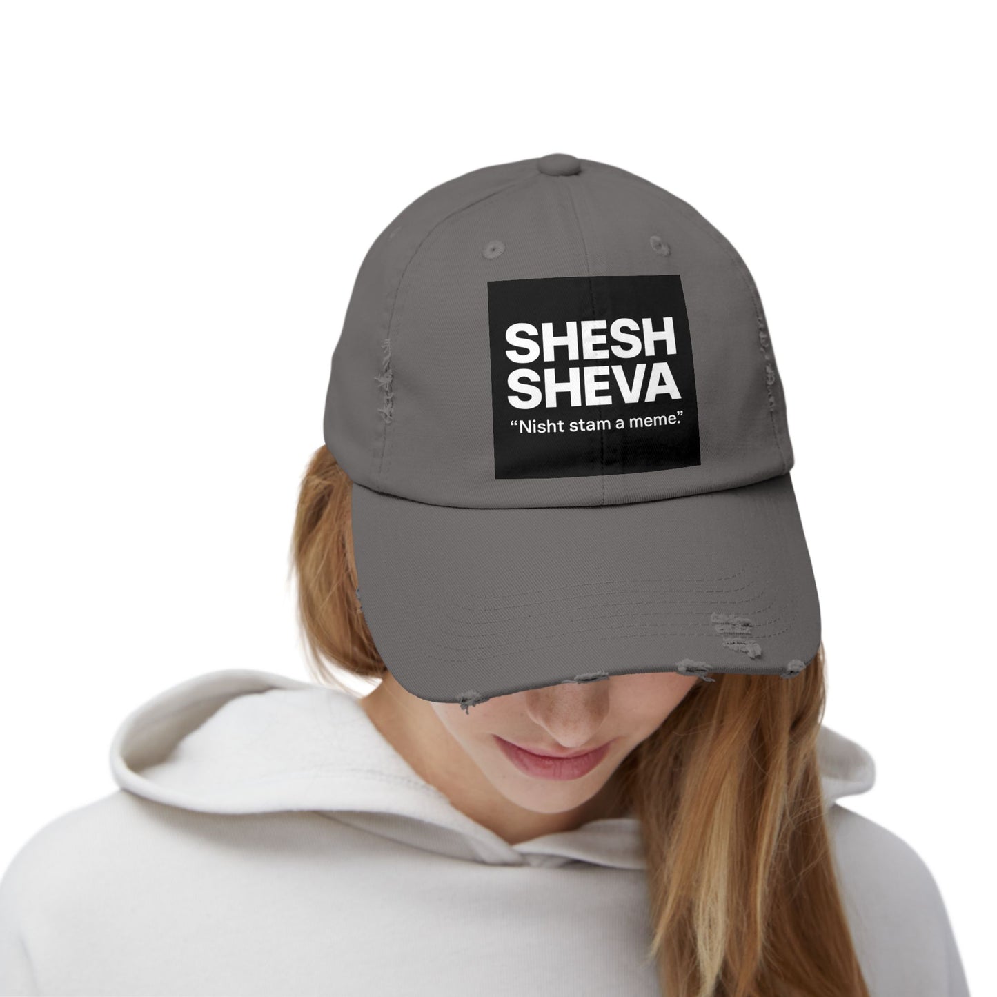 Distressed Cap - SHESH SHEVA Streetwear Vibe ⚡