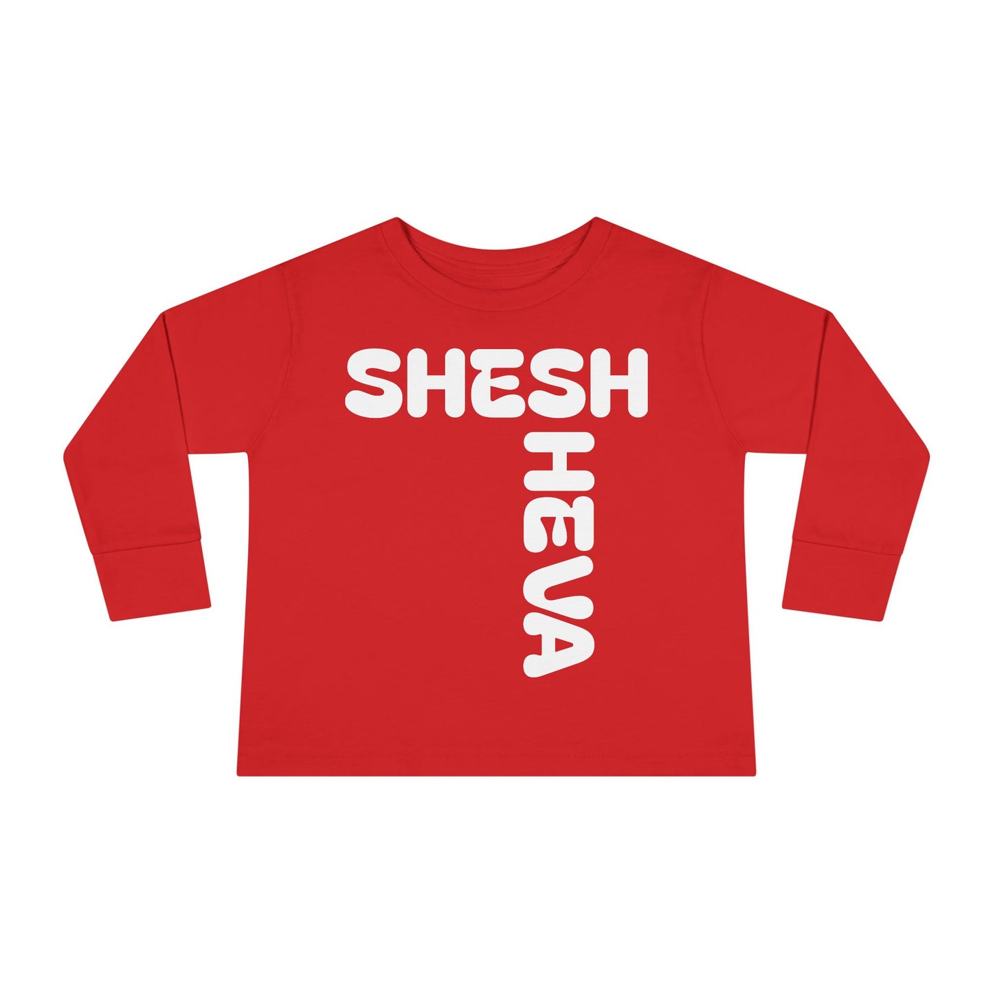 At - SHESH SHEVA™ Toddler Long Sleeve Tee | Bold Street-Fun Energy for Kids
