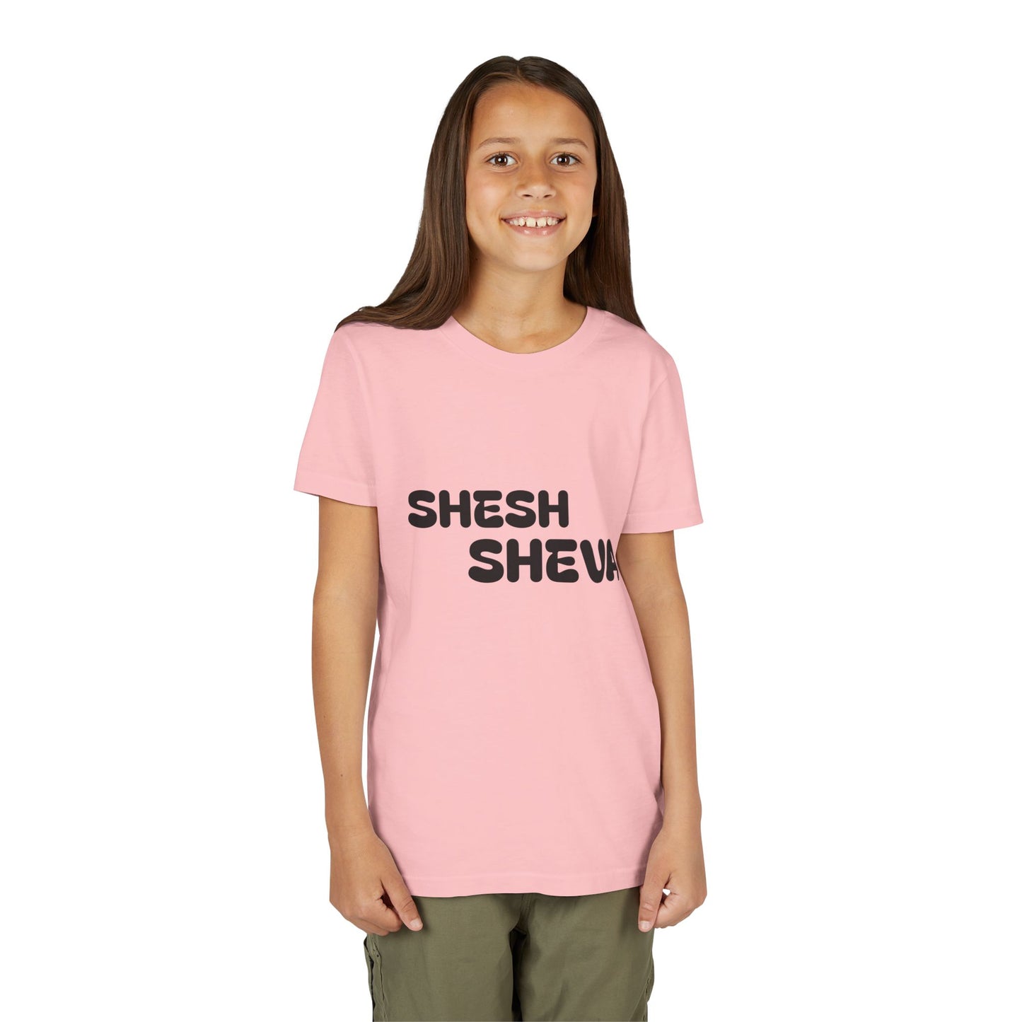 A - Shesh-Sheva™ Kids & Youth Tee | Bold English-Hebrew Streetwear Energy