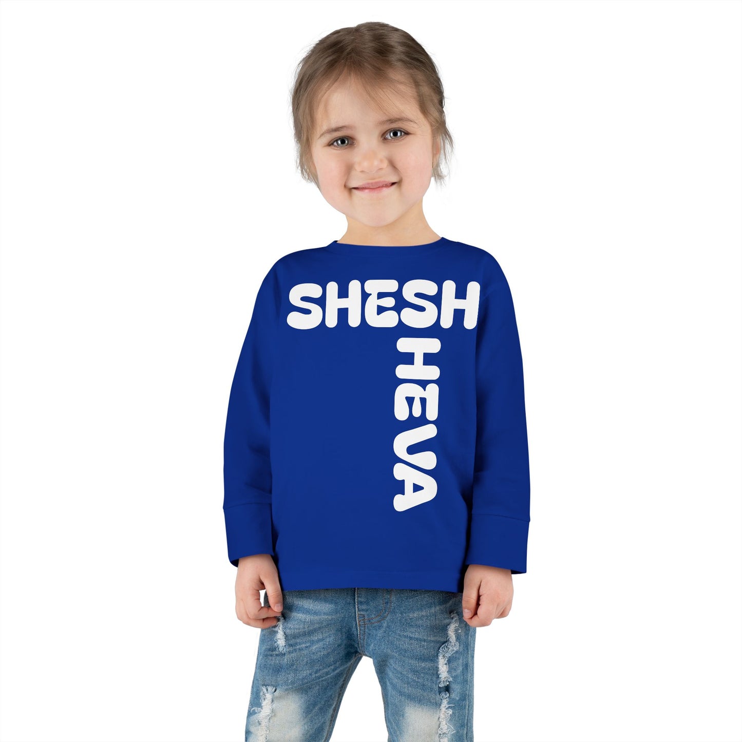 At - SHESH SHEVA™ Toddler Long Sleeve Tee | Bold Street-Fun Energy for Kids