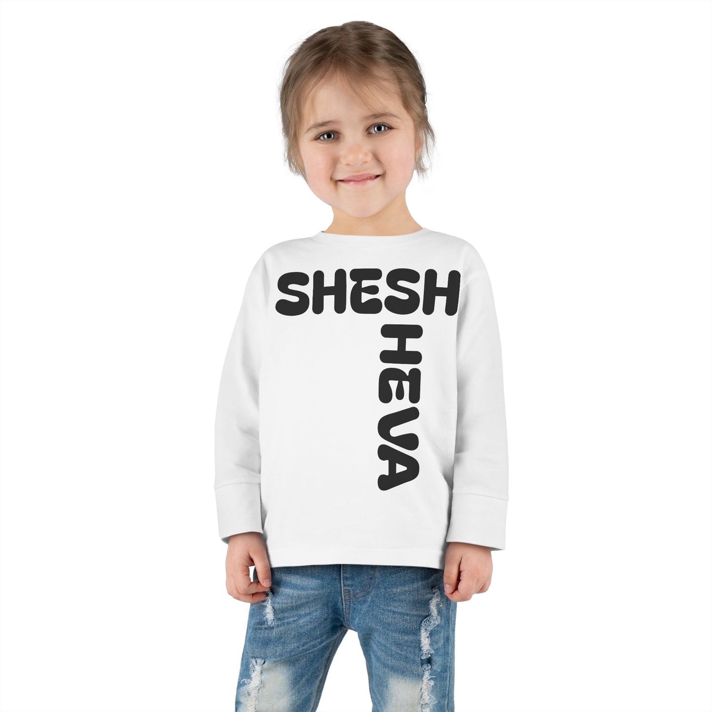 At - SHESH SHEVA™ Toddler Long Sleeve Tee | Bold Street-Fun Energy for Kids