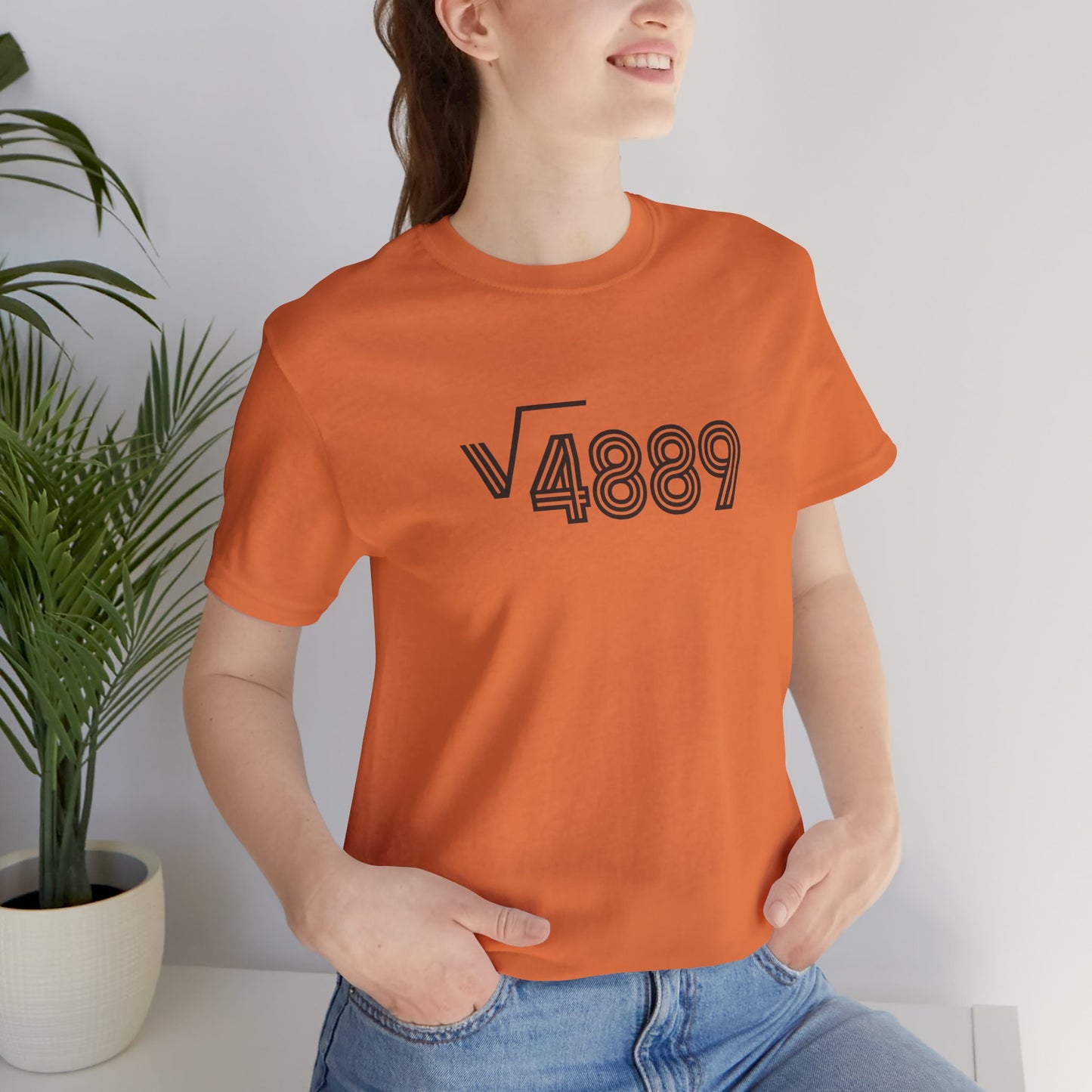 √4889 Rounded Graphic Tee — Shesh‑Sheva® Minimal Streetwear