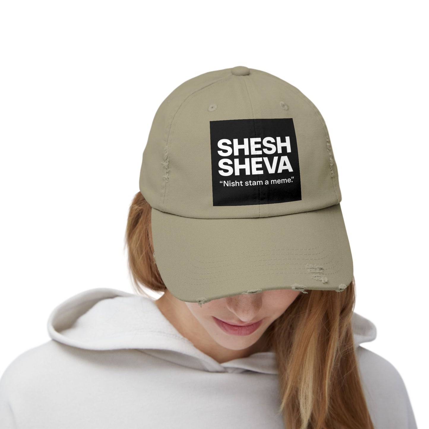 Distressed Cap - SHESH SHEVA Streetwear Vibe ⚡