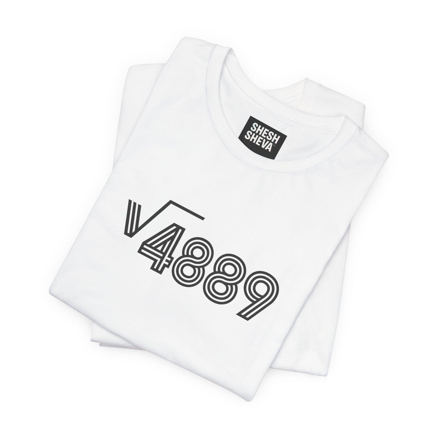√4889 Rounded Graphic Tee — Shesh‑Sheva® Minimal Streetwear