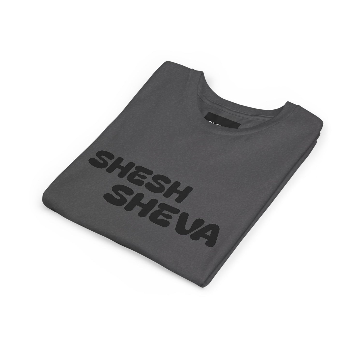 A - Shesh-Sheva™ Kids & Youth Tee | Bold English-Hebrew Streetwear Energy