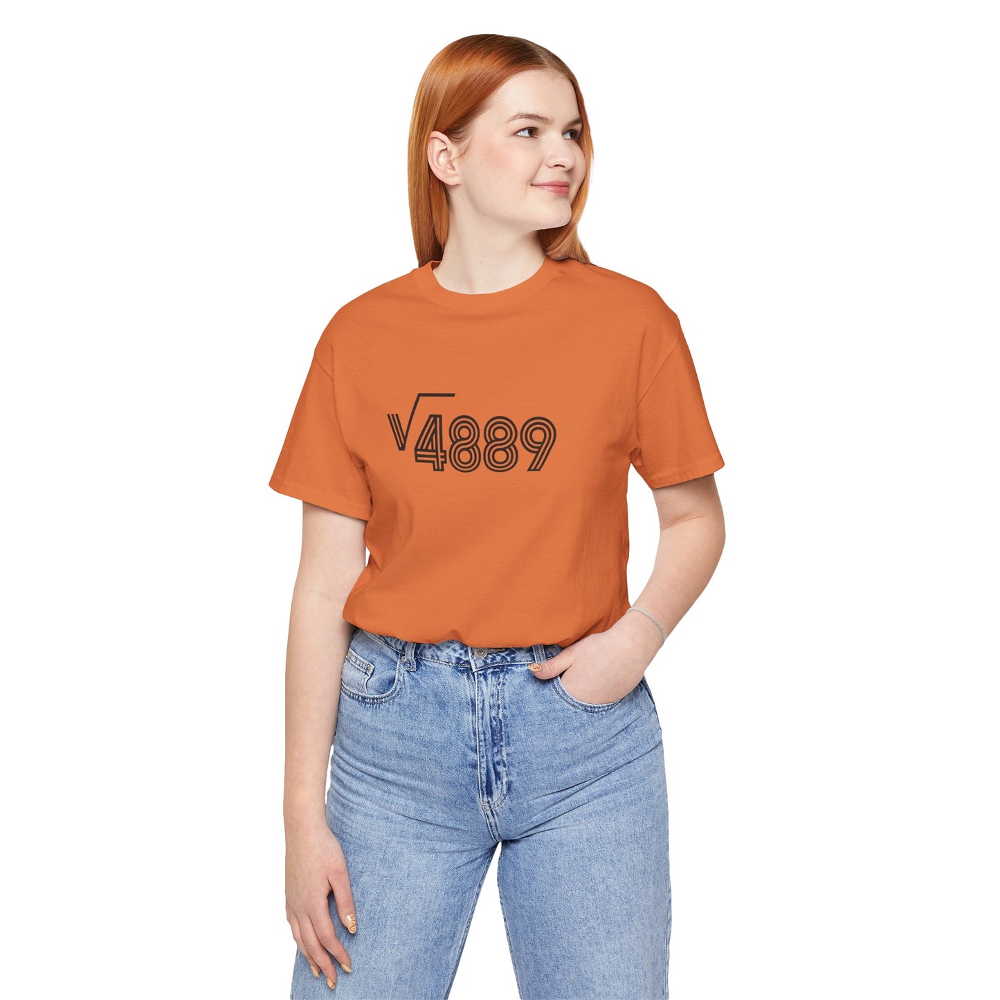 √4889 Rounded Graphic Tee — Shesh‑Sheva® Minimal Streetwear