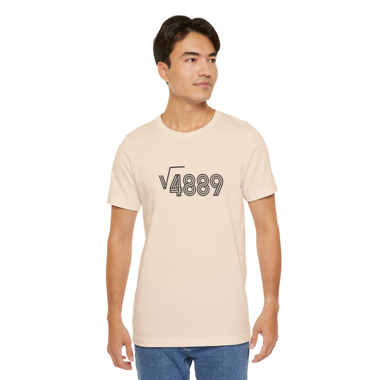 √4889 Rounded Graphic Tee — Shesh‑Sheva® Minimal Streetwear