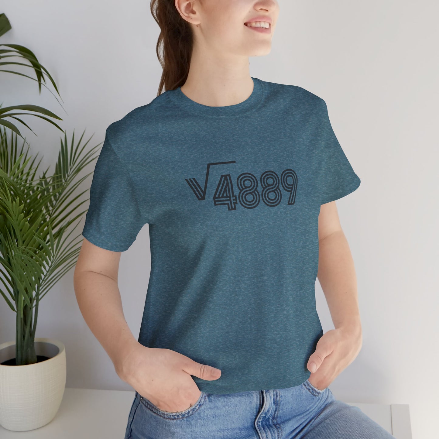 √4889 Rounded Graphic Tee — Shesh‑Sheva® Minimal Streetwear