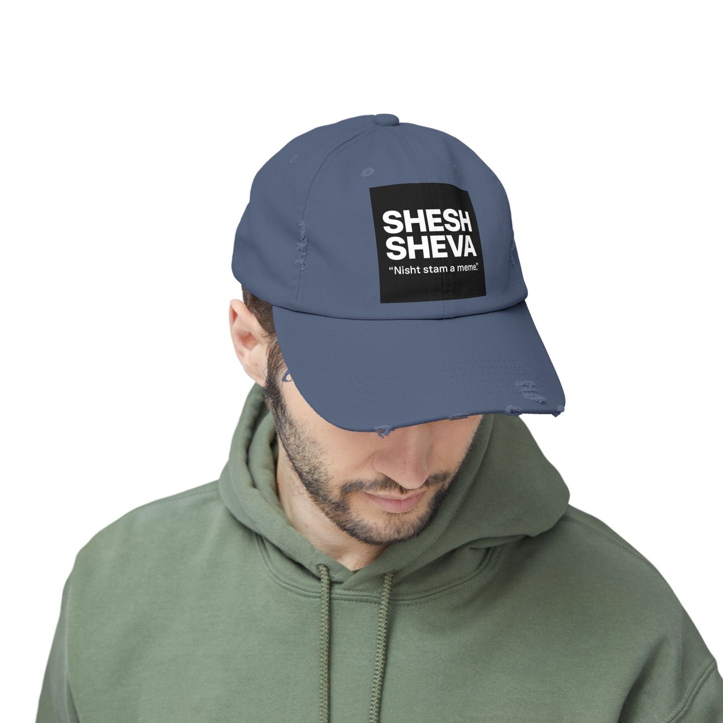 Distressed Cap - SHESH SHEVA Streetwear Vibe ⚡