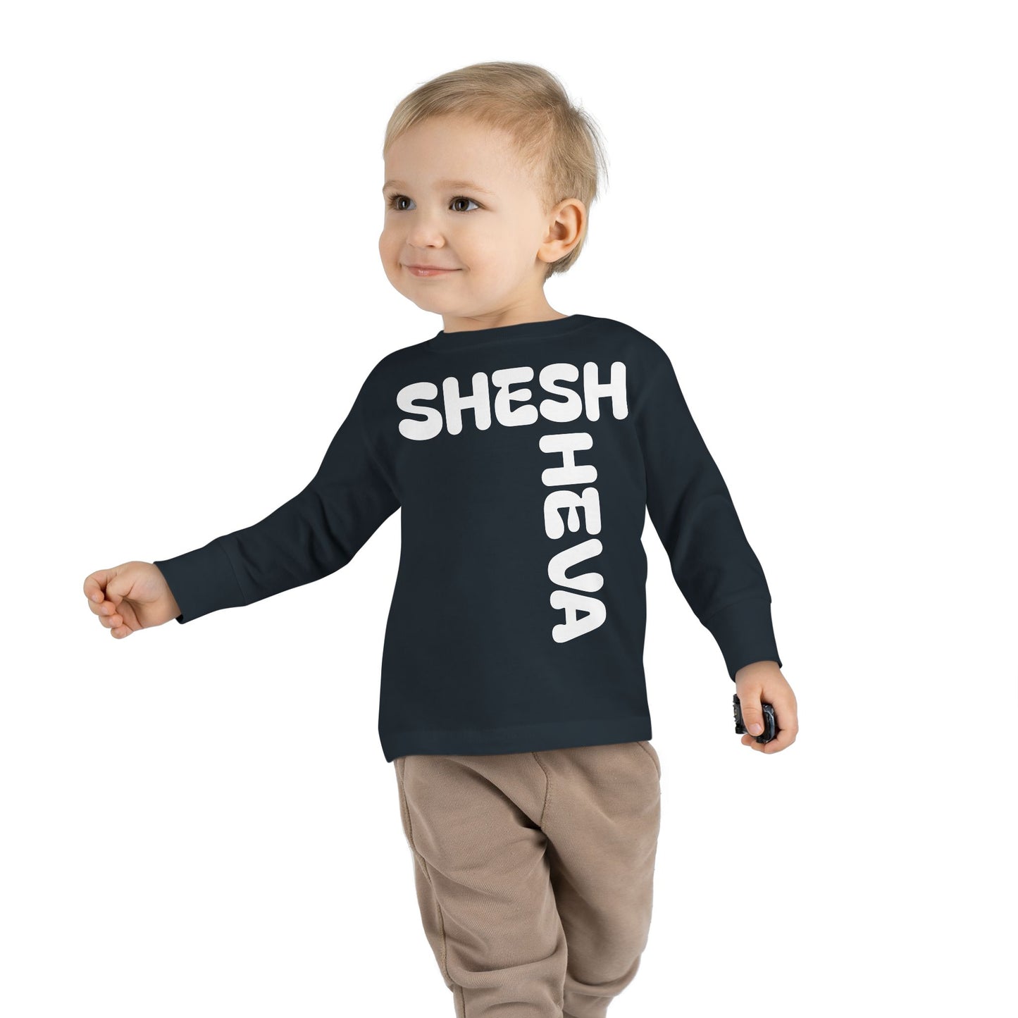 At - SHESH SHEVA™ Toddler Long Sleeve Tee | Bold Street-Fun Energy for Kids