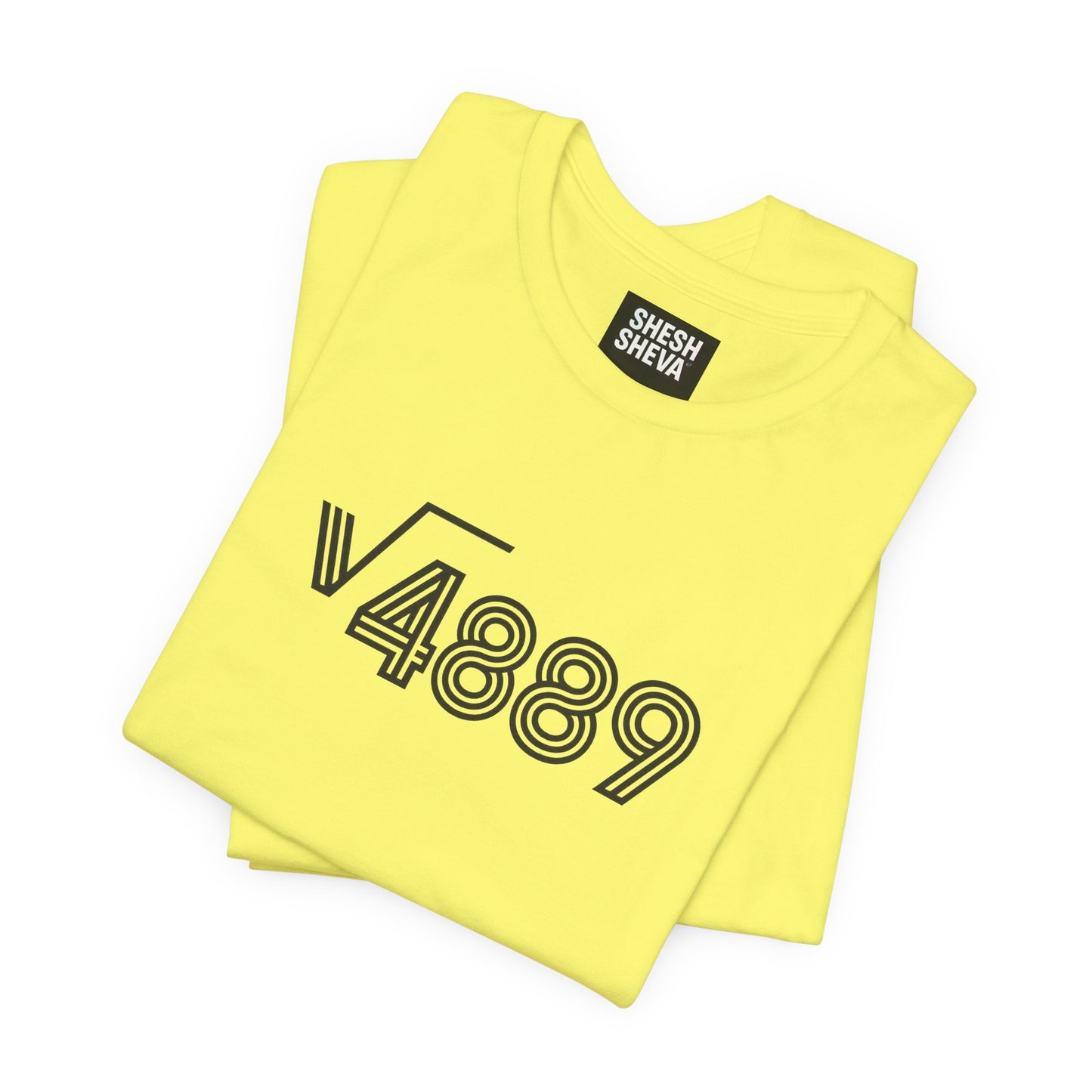 √4889 Rounded Graphic Tee — Shesh‑Sheva® Minimal Streetwear