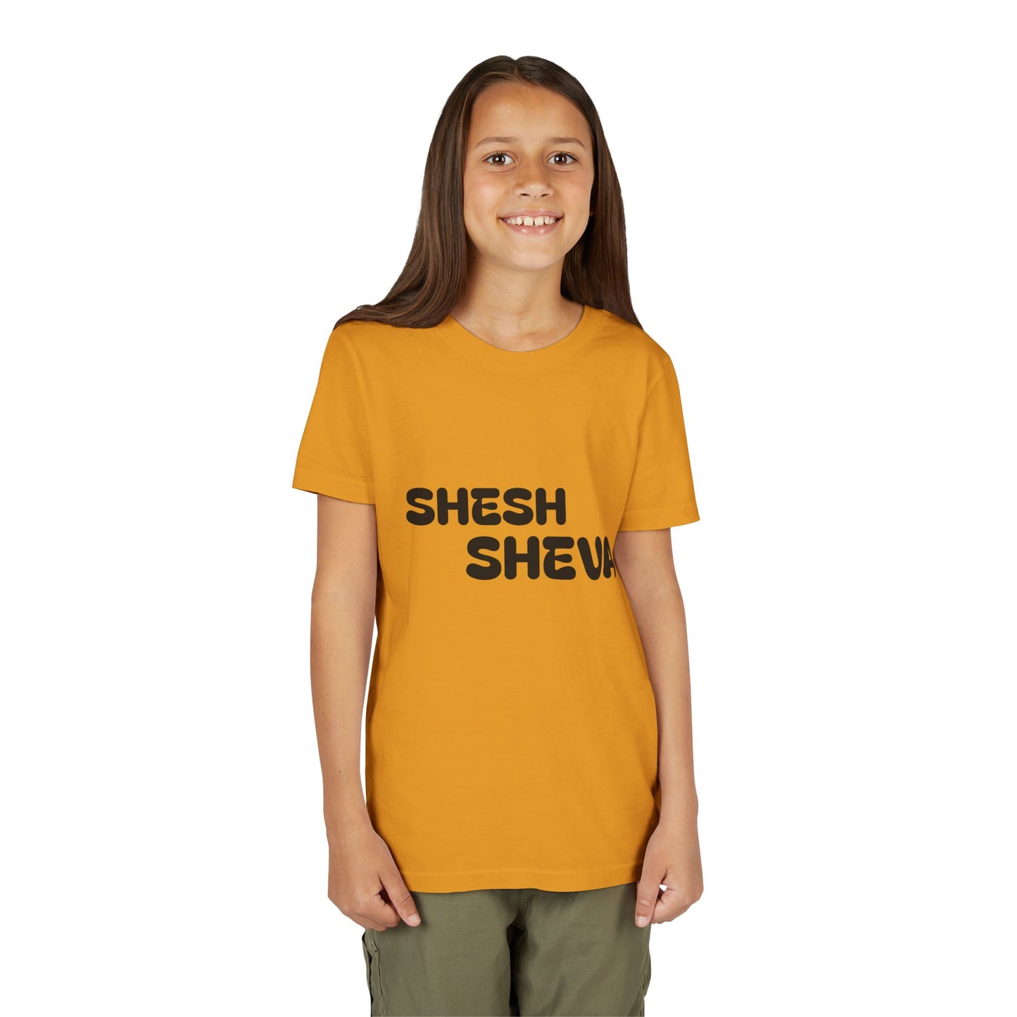 A - Shesh-Sheva™ Kids & Youth Tee | Bold English-Hebrew Streetwear Energy