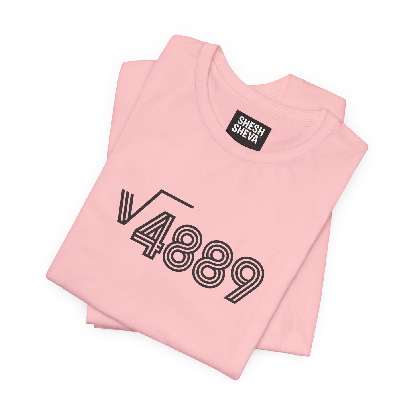 √4889 Rounded Graphic Tee — Shesh‑Sheva® Minimal Streetwear
