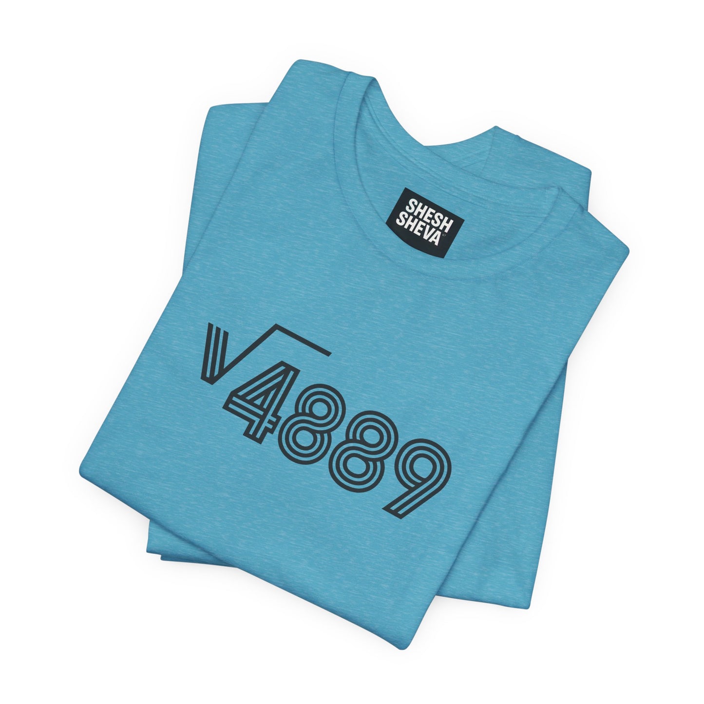 √4889 Rounded Graphic Tee — Shesh‑Sheva® Minimal Streetwear
