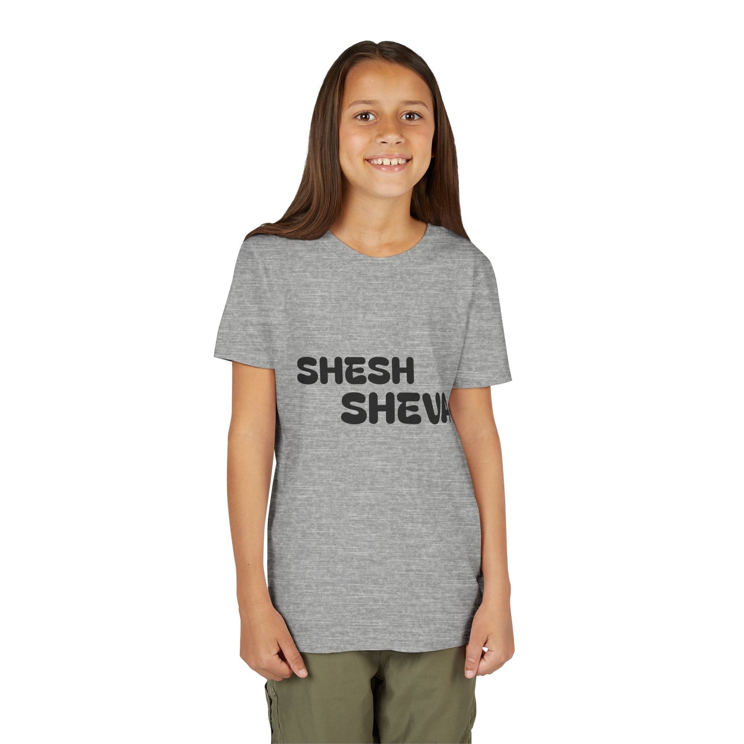 A - Shesh-Sheva™ Kids & Youth Tee | Bold English-Hebrew Streetwear Energy