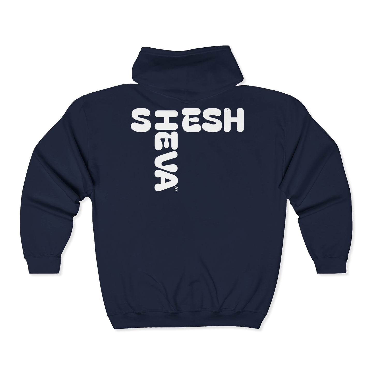 Hoodie - SHESH SHEVA Unisex Heavy Blend™ Full Zip Hooded Sweatshirt - Israeli Streetwear Vibes ⚡ 67
