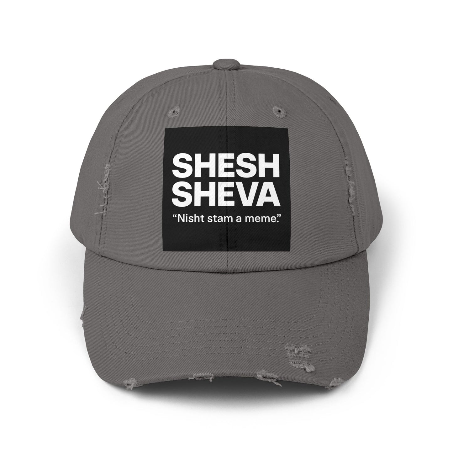 Distressed Cap - SHESH SHEVA Streetwear Vibe ⚡