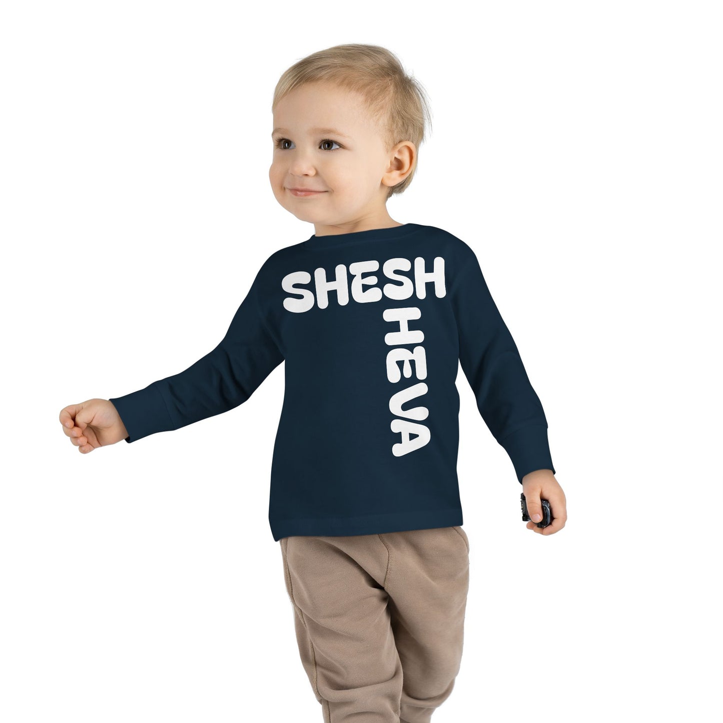 At - SHESH SHEVA™ Toddler Long Sleeve Tee | Bold Street-Fun Energy for Kids